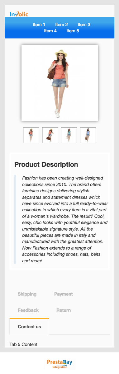 Ebay description template full width mobile view